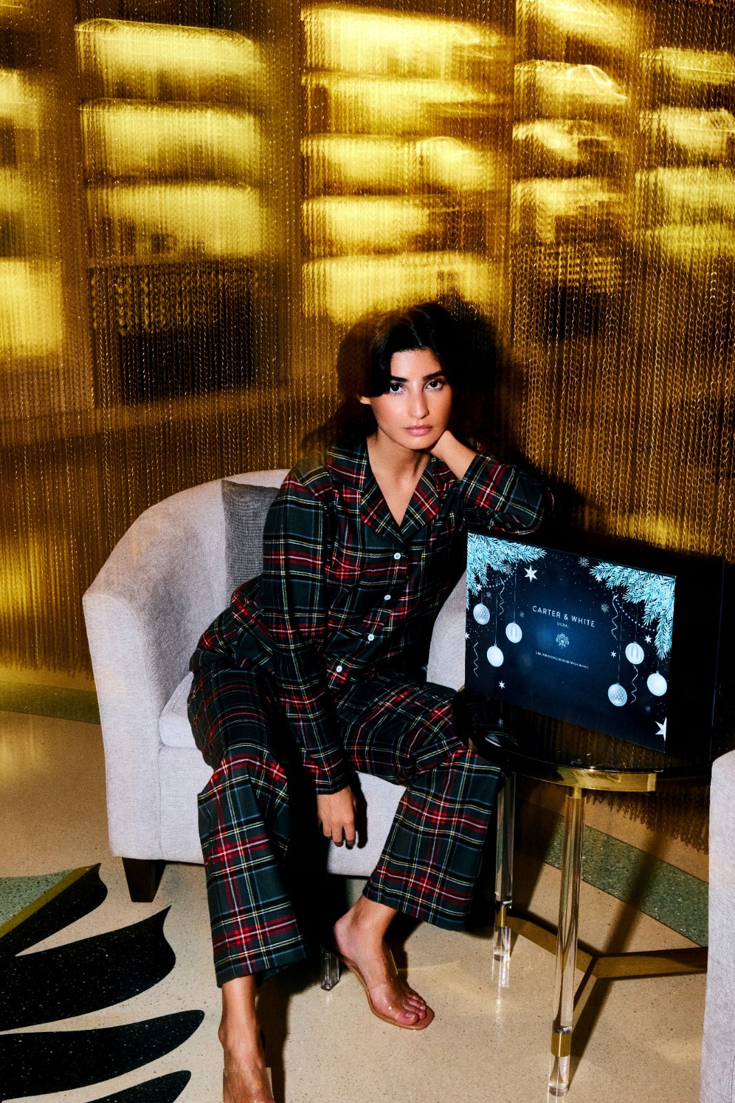 Women Classic Pajama Set – Carter White