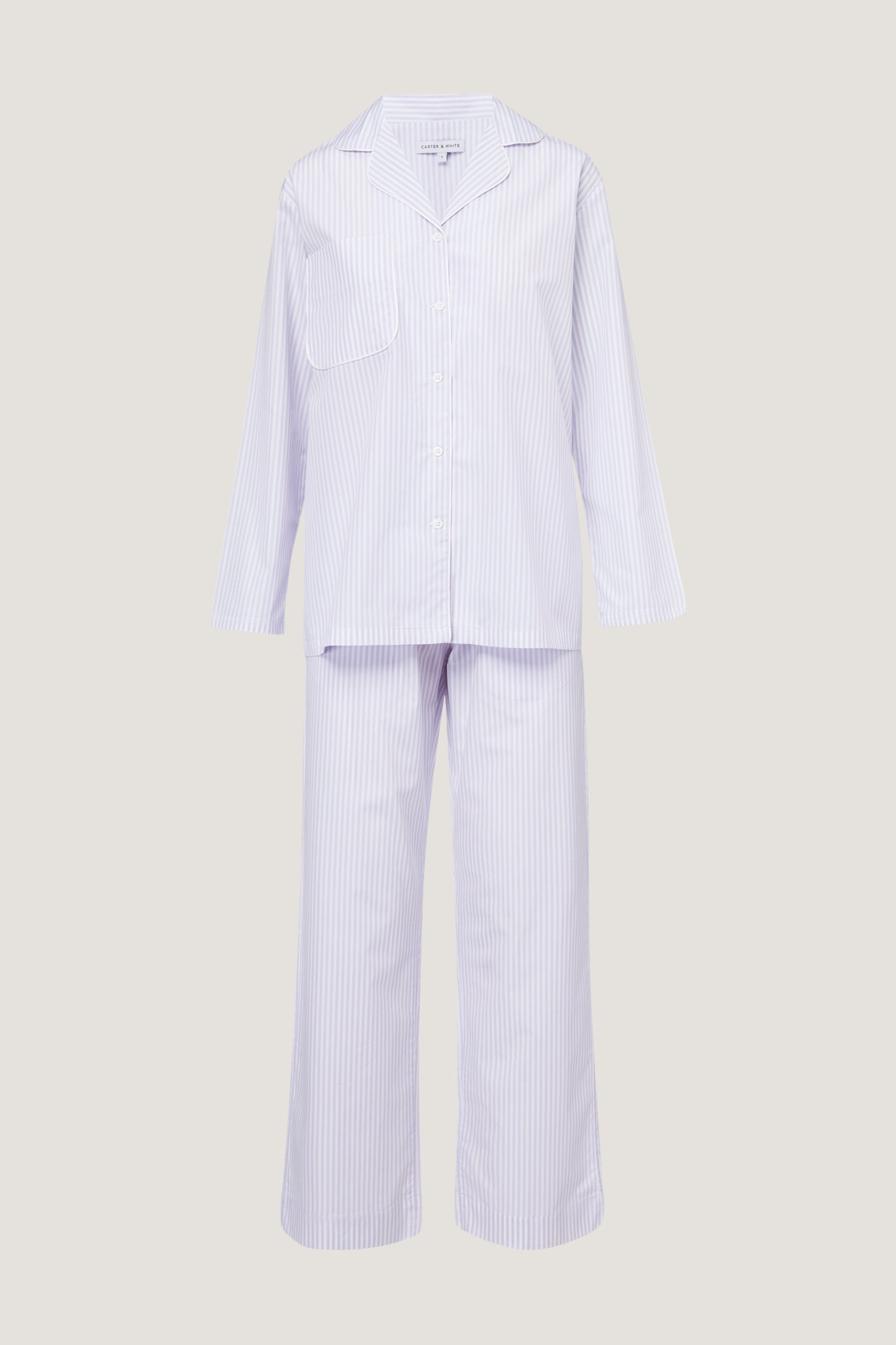 Women Pyjama Set – Carter White - Main Image